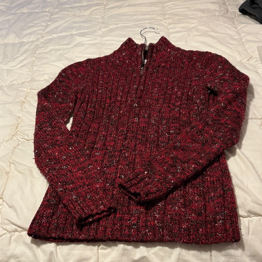 Liz Claiborne Maroon Turtleneck Sweater